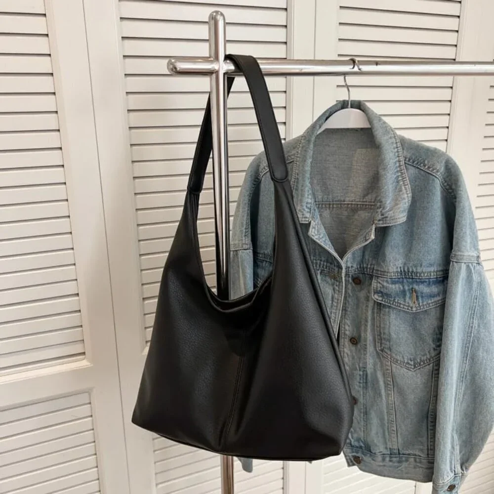 Hobo Bags for Women Soft PU Leather Casual Tote Shoulder Purse Everyday Use